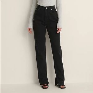 Women's Black Slight Flare Jeans